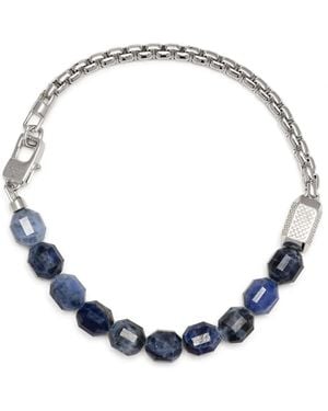 Tateossian Bracelet Signature Hexade À Perles - Bleu