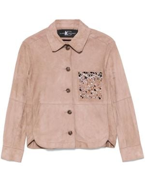 Luisa Cerano Hemdjacke Aus Wildleder - Pink