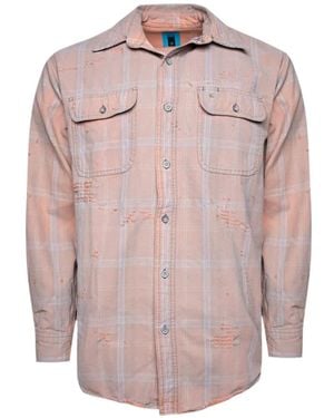 NOTSONORMAL Distressed Shirt - Pink