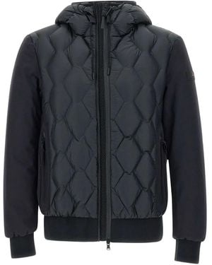 Peuterey Quilted Hooded Jacket - Gray