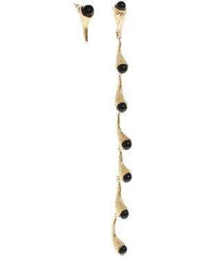 Rejina Pyo Asymmetric Drop Earrings - Metallic
