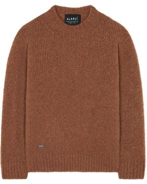 Alanui Cashmere-Silk Blend Sweater - Brown
