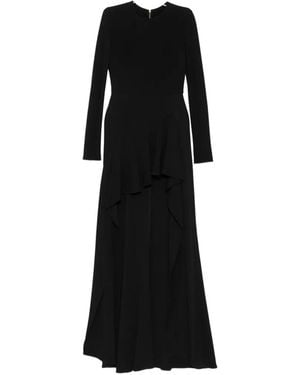 Elie Saab High-Low Hem Dress - Black