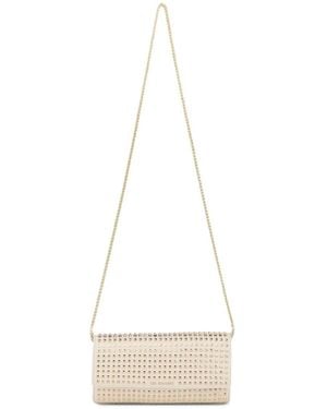 Kat Maconie Victoria Stud-Embellished Chain-Link Shoulder Bag - White