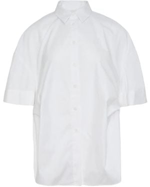 Enfold 3D Short-Sleeve Shirt - White