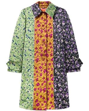 La DoubleJ Precious Floral Coat - White