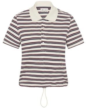 The Upside Sophie Cropped Polo Shirt - White