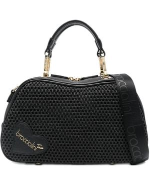 Braccialini Candy Heart-Applique Tote Bag - Black