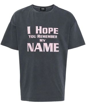 we11done ロゴ Tシャツ - ブルー