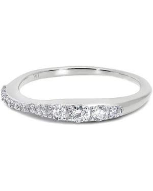 Monica Vinader Diamond-Embellishment Ring - White