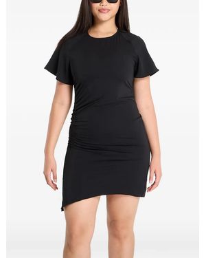 Samsøe & Samsøe Saalbero Asymmetric Mini Dress - Black