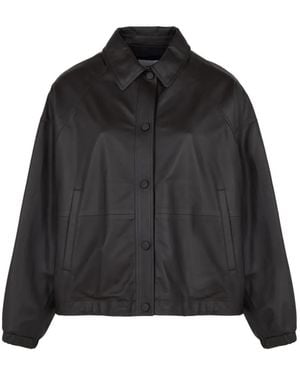 Yves Salomon Veste À Boutonnière - Black