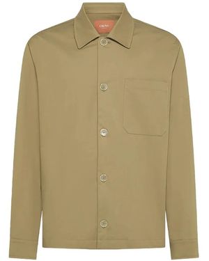 Cruna Giacca-Camicia Cardiff Con Taschino - Verde