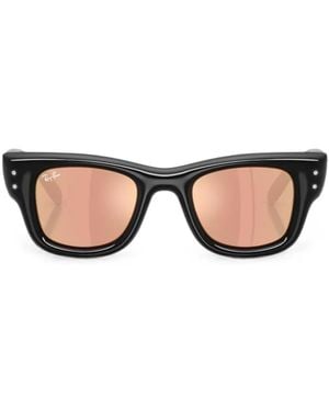 Ray-Ban X A$Ap Rocky Wayfarer Puffer Crystal Edition Sunglasses - Black