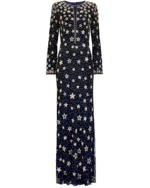 Jenny Packham Abito Lungo Con Decorazione - Bianco