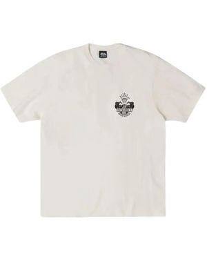 Stussy Built To Last Pig Dyed Cotton T-Shirt - White