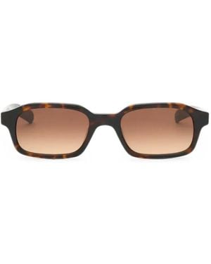 FLATLIST EYEWEAR Hanky Rectangle-Frame Sunglasses - Brown