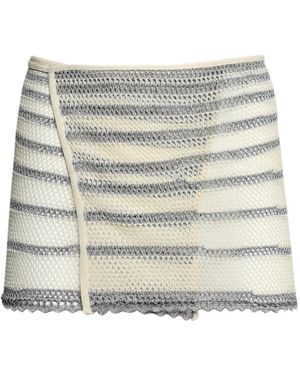 Jean Paul Gaultier Minifalda de ganchillo Marinare a rayas de x KNWLS - Neutro