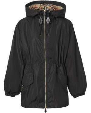 Burberry Lightweight Econyl Hooded Jacket - Black