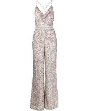 Alice + Olivia Riska Cowl Neck Jumpsuit - White