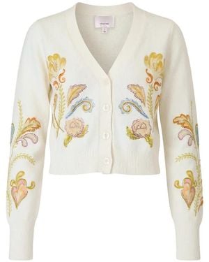 Cinq À Sept Verzierter Nikko Heirloom Cardigan - Weiß