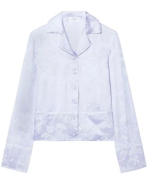 Off-White c/o Virgil Abloh Pyjama-Hemd aus Fresco-Jacquard - Weiß