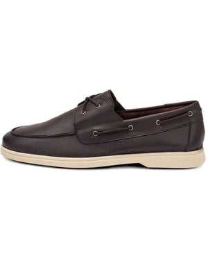 Frau Lace-Up Boat Shoes - White