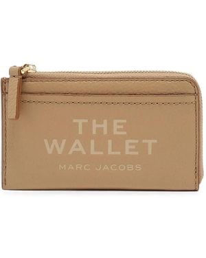 Marc Jacobs The Leather Top-Zip Multi Wallet - Natural