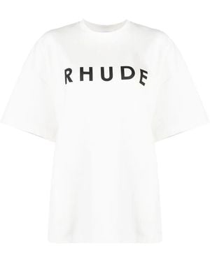 Rhude Oversized Logo T-Shirt - White