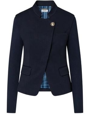 Liu Jo Blazer With Sleeves - Blue