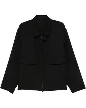 Yohji Yamamoto Wool Shirt Jacket - Black