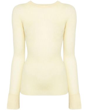 Sa Su Phi Maglione Girocollo A Coste - Neutro