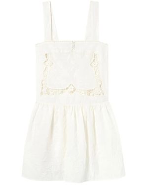 Claudie Pierlot Embroidery Mini Dress - White