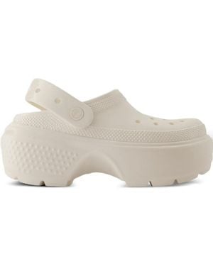 Crocs™ Platform-Sole Clogs - Gray