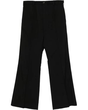 Marni Pleated-Front Straight-Leg Pants - Black