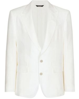 Dolce & Gabbana Blazer Met Enkele Rij Knopen - Wit