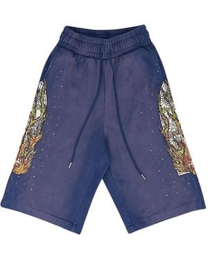 Who Decides War Drawstring Shorts - Blue
