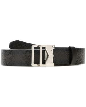 Montblanc Leather Buckled Belt - White