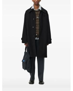 mfpen Client Single-Breasted Midi Coat - Black