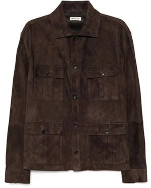 Bally Suede Jacket - Brown