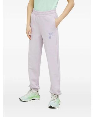 Fila Logo-Detail Track Trousers - Purple