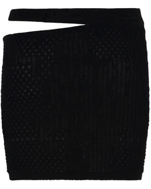 Roberta Einer Minigonna Con Dettaglio Cut-Out - Nero