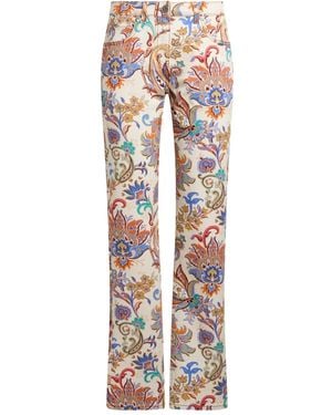 Etro Vaqueros rectos con estampado floral - Neutro