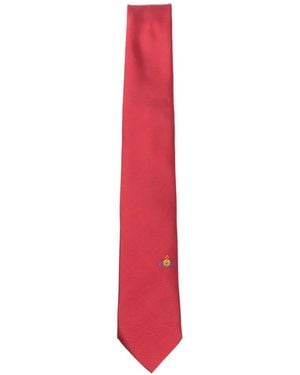 Vivienne Westwood Orb Pointed Tie - White