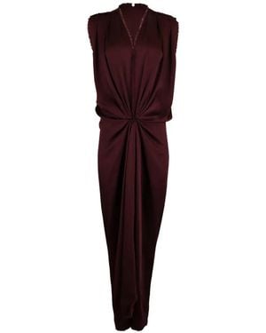 Michael Kors Draped Maxi Dress - Purple
