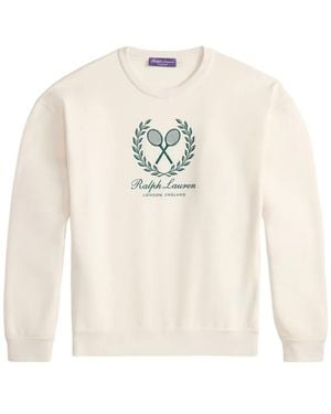 Ralph Lauren テニスモチーフ スウェットシャツ - ホワイト