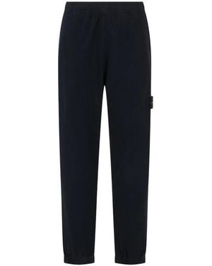 Stone Island Elasticated-Waistband Track Pants - Blue