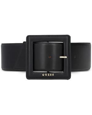 Guess Square-Buckle Belt - Black