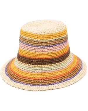 Zimmermann Stripe-Pattern Bucket Hat - Orange