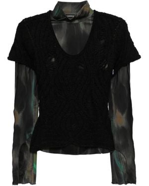 ANDERSSON BELL Top A Strati - Nero